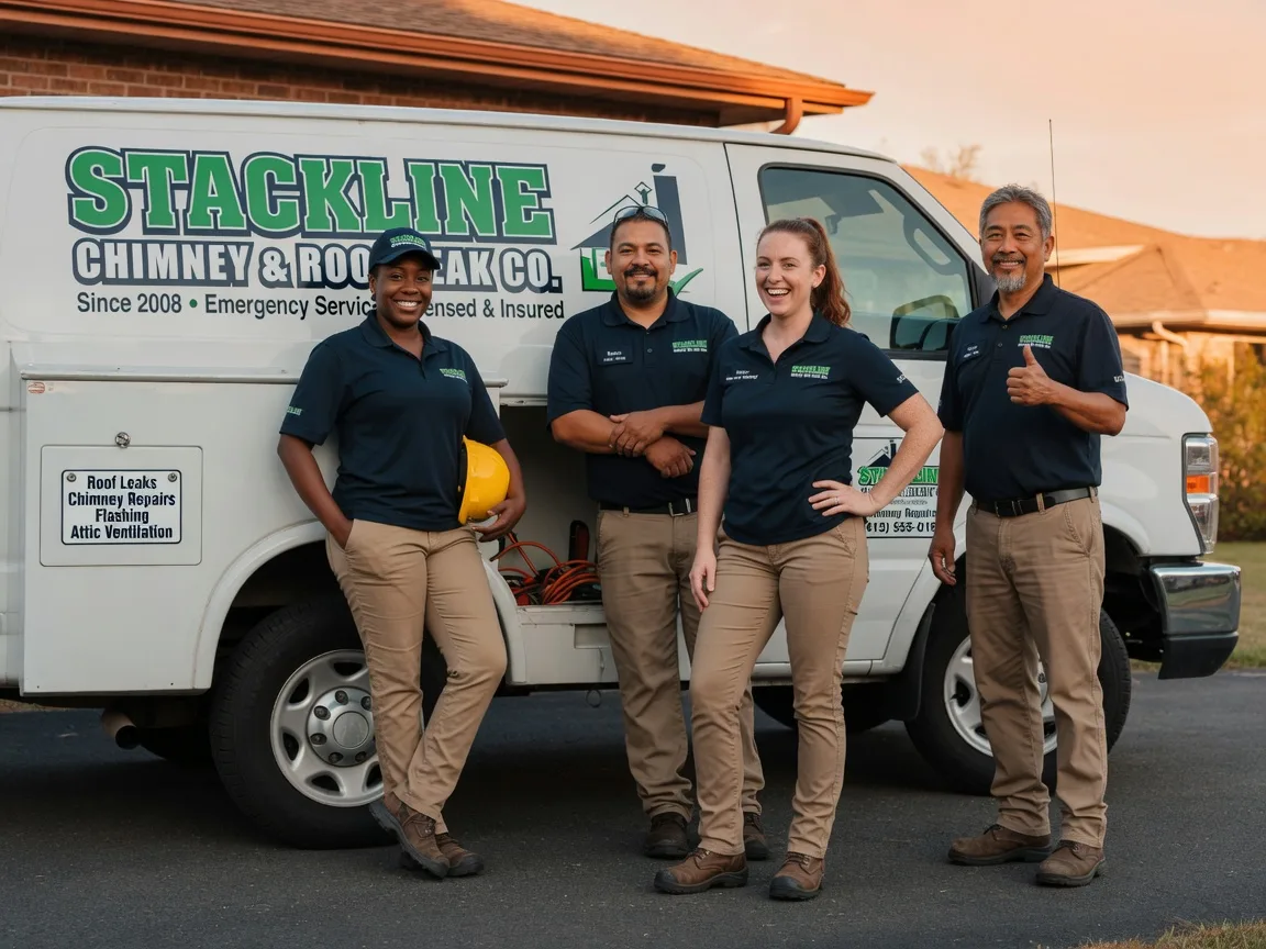 Chimney flashing repair company in Falun, KS